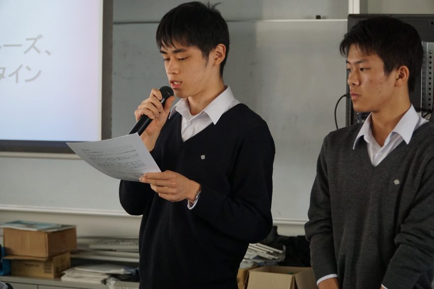 2017年11月24日 東京都市大学付属高校 本編発表 2017年11月24日 東京都市大学付属高校 本編発表